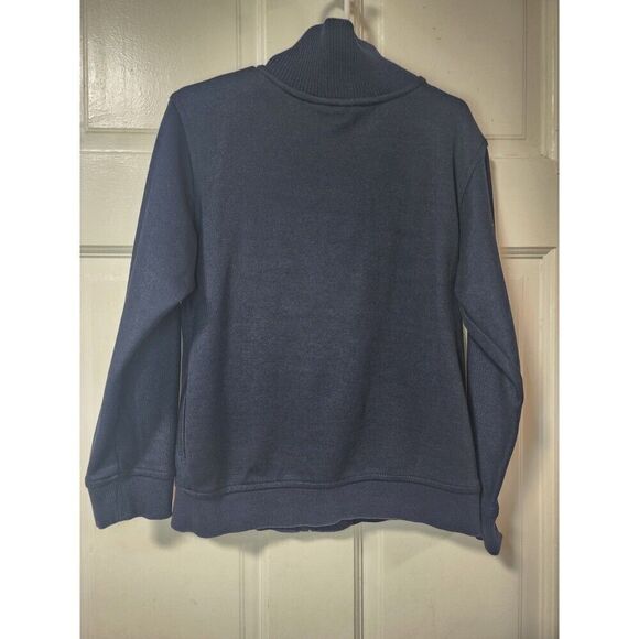 Nautica Boys XL Sailing Club Full Zip Track Sweatshirt Navy Yellow Cotton - Picture 5 of 6